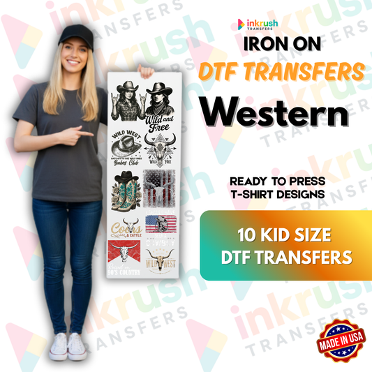 Western Humor Pack – 22″ Premade Gang Sheet