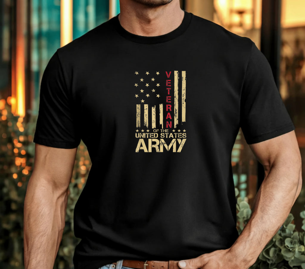 PROUD VETERAN – Patriotic Memorial Day DTF Transfer