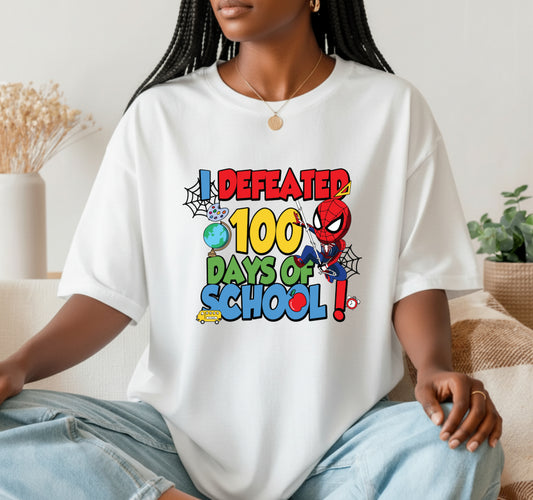 I DEFEATED 100 DAYS OF SCHOOL – Kids DTF Transfer
