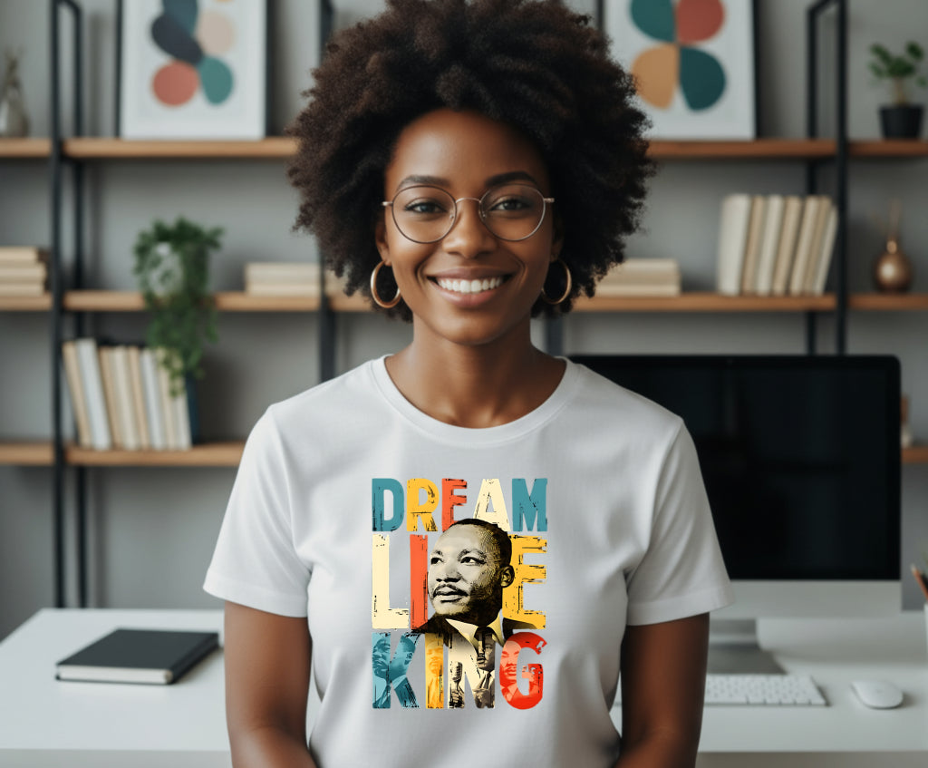 Black History Raised Fist Afro Silhouette – DTF Transfer