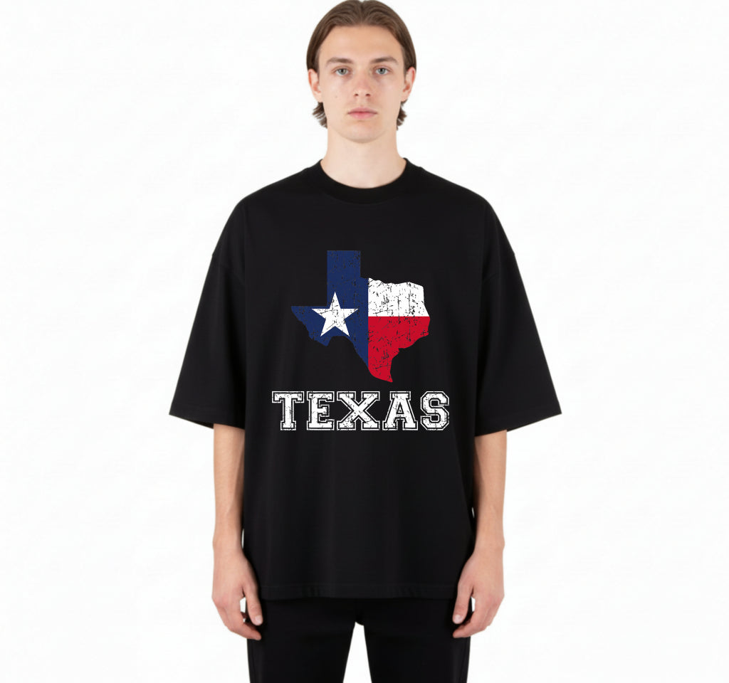 TEXAS PROUD TEXAN PATRIOT – Patriotic Map DTF Transfer