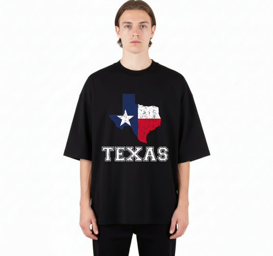 TEXAS PROUD TEXAN PATRIOT – Patriotic Map DTF Transfer