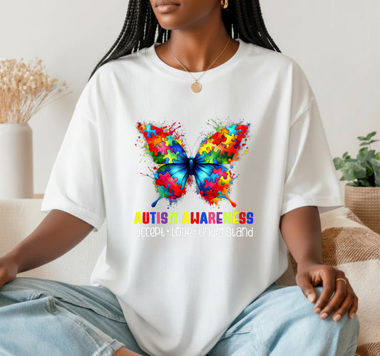 In a World Be Kind – Autism Awareness DTF Transfer