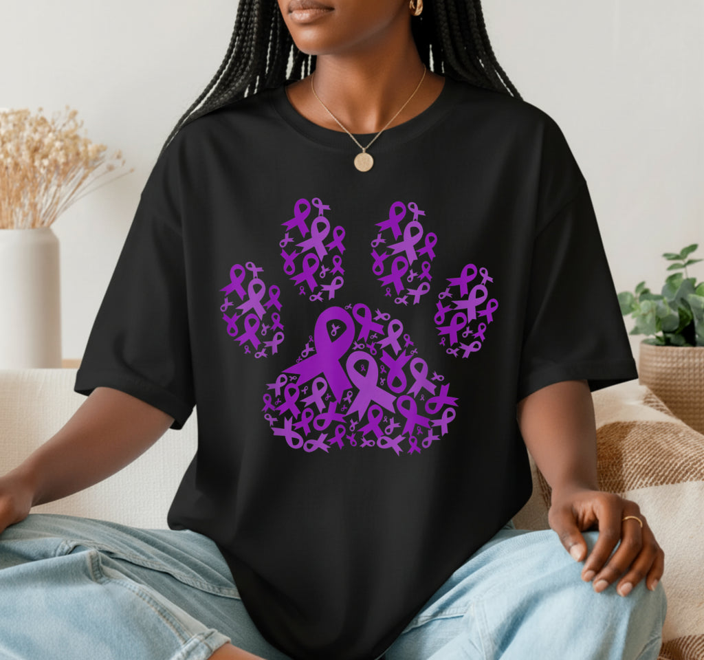 Purple Ribbon Lupus Awareness Warrior – DTF Transfer