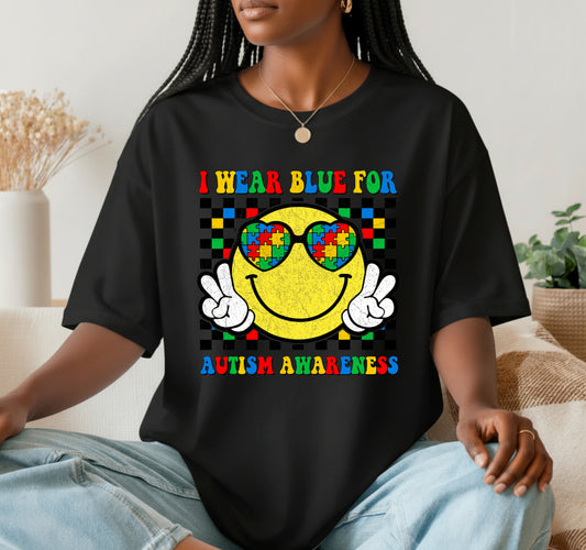 I Don't Walk Alone My Aunt Walks With Me – Autism Awareness DTF Transfer