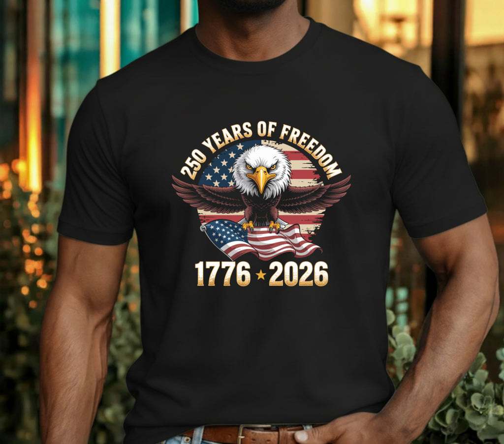 USA 250 America Est. 1776 Patriotic Eagle – DTF Transfer
