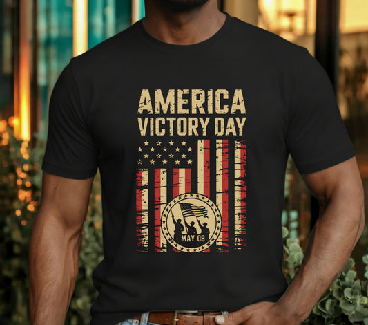 AMERICA Victory Day MAY 08 – Patriotic DTF Transfer