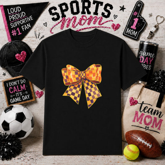 Basketball Coquette Bow GAME DAY – Sports Mom DTF Transfer – by Ink Rush – Premade Transfers – Sports Mom, Apparel/Crafts