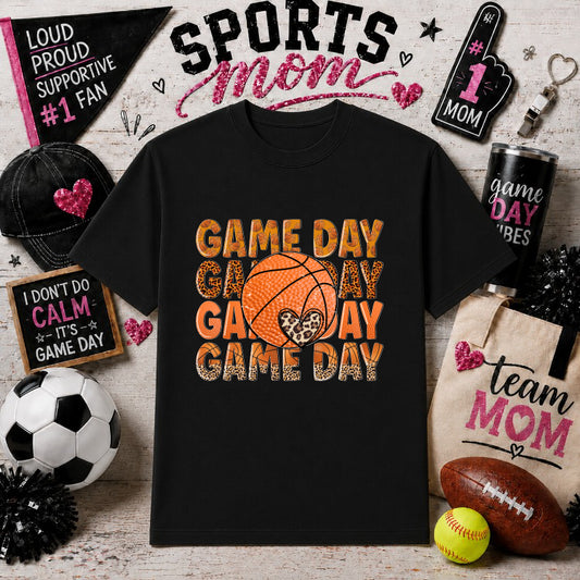 BASKETBALL MOM – Sports Mom DTF Transfer – by Ink Rush – Premade Transfers – Sports Mom, DTF Transfers