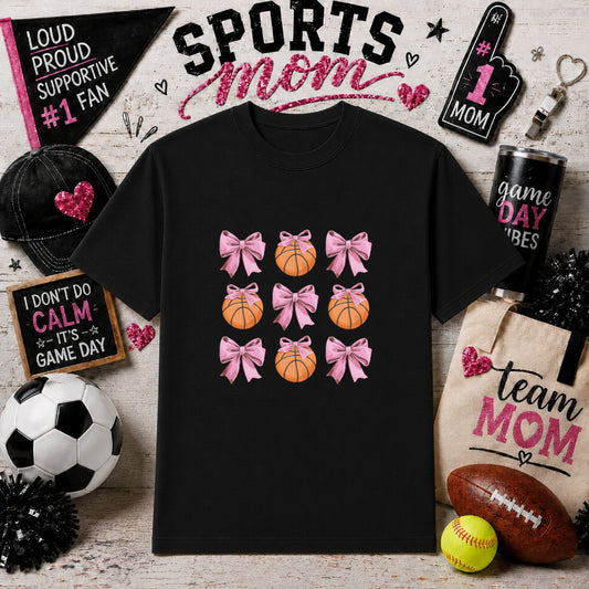 Basketball Mom – Sports Mom DTF Transfer – by Ink Rush – Premade Transfers – Sports Mom, Gameday