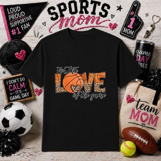 Basketball Mom – Sports Mom DTF Transfer – by Ink Rush – Premade Transfers – Sports Mom, Gameday