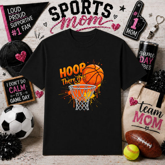 BASKETBALL MOM – Sports Mom Gameday DTF Transfer – by Ink Rush – Premade Transfers – Sports Mom, DTF Transfers