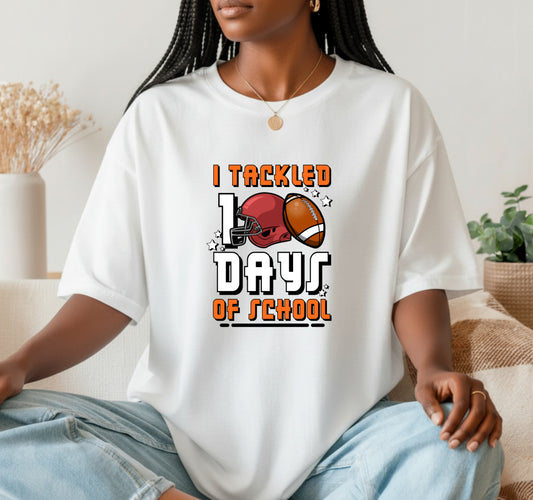I Tackled 100 Days of School – Kids DTF Transfer