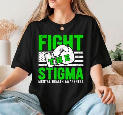 Support Warrior Mental Health Awareness Fight the Stigma – Mental Health Awareness DTF Transfer