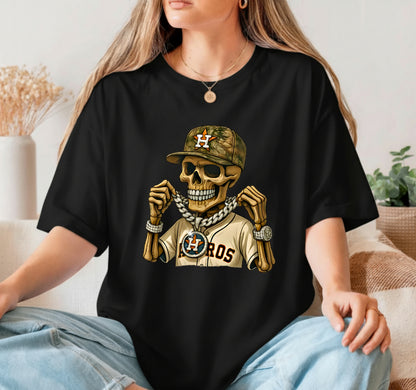 Distressed TX Longhorn Skull – Texas DTF Transfer