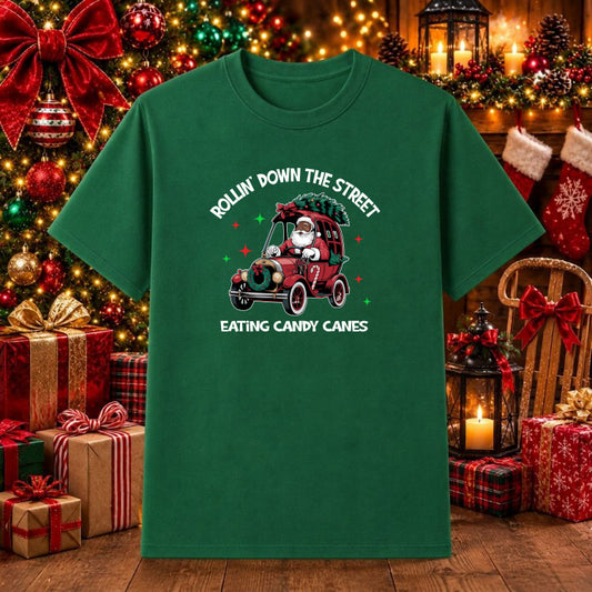 Black Santa Claus – Christmas DTF Transfer – by Ink Rush – Premade Transfers – Christmas, Holiday