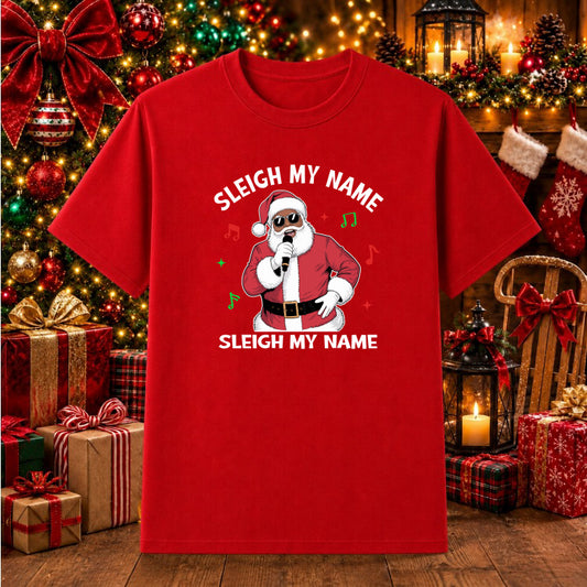 Black Santa Claus – Christmas DTF Transfer – by Ink Rush – Premade Transfers – Christmas, Apparel Decor