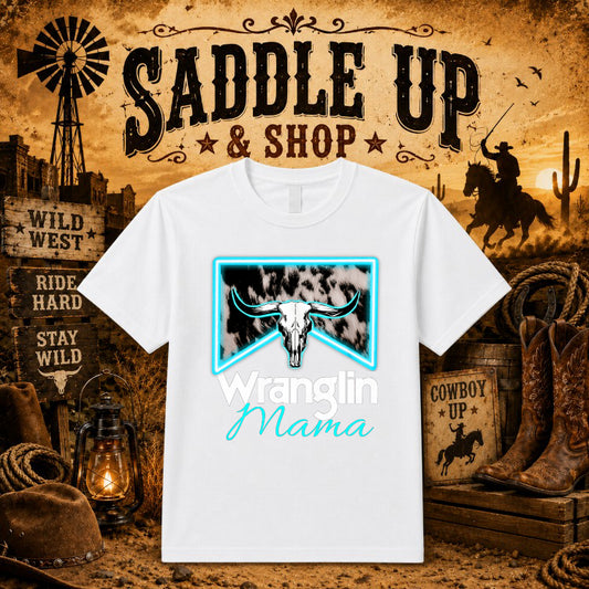 Boho Floral Cow Skull – Western DTF Transfer – by Ink Rush – Premade Transfers – Western, Apparel Decor