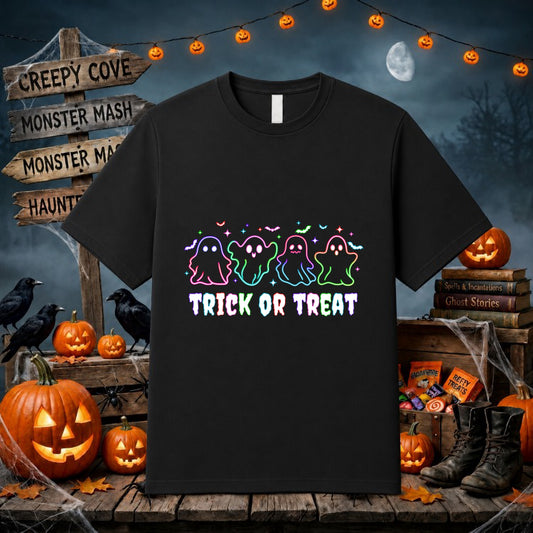 BOO! Cowboy Ghost – Halloween DTF Transfer – by Ink Rush – Premade Transfers – DTF Transfers, Halloween