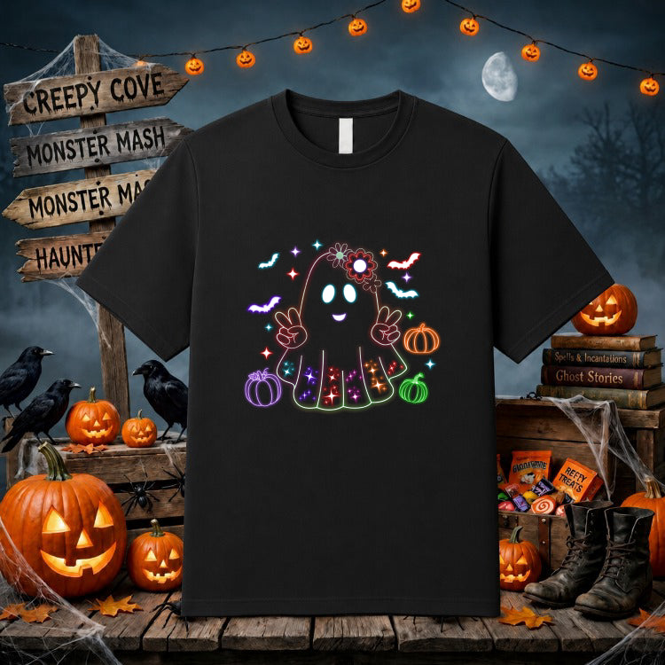 Boo Halloween Ghost – DTF Transfer – by Ink Rush – Premade Transfers – Halloween, DTF Transfers