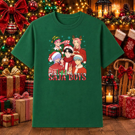 BOYS CHRISTMAS KPOP DEMON HUNTERS – Christmas DTF Transfer – by Ink Rush – Premade Transfers – Christmas, DTF Transfer