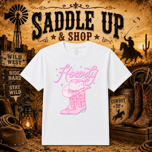 Bull Skull with Roses – Western DTF Transfer – by Ink Rush – Premade Transfers – Western, Apparel DTF