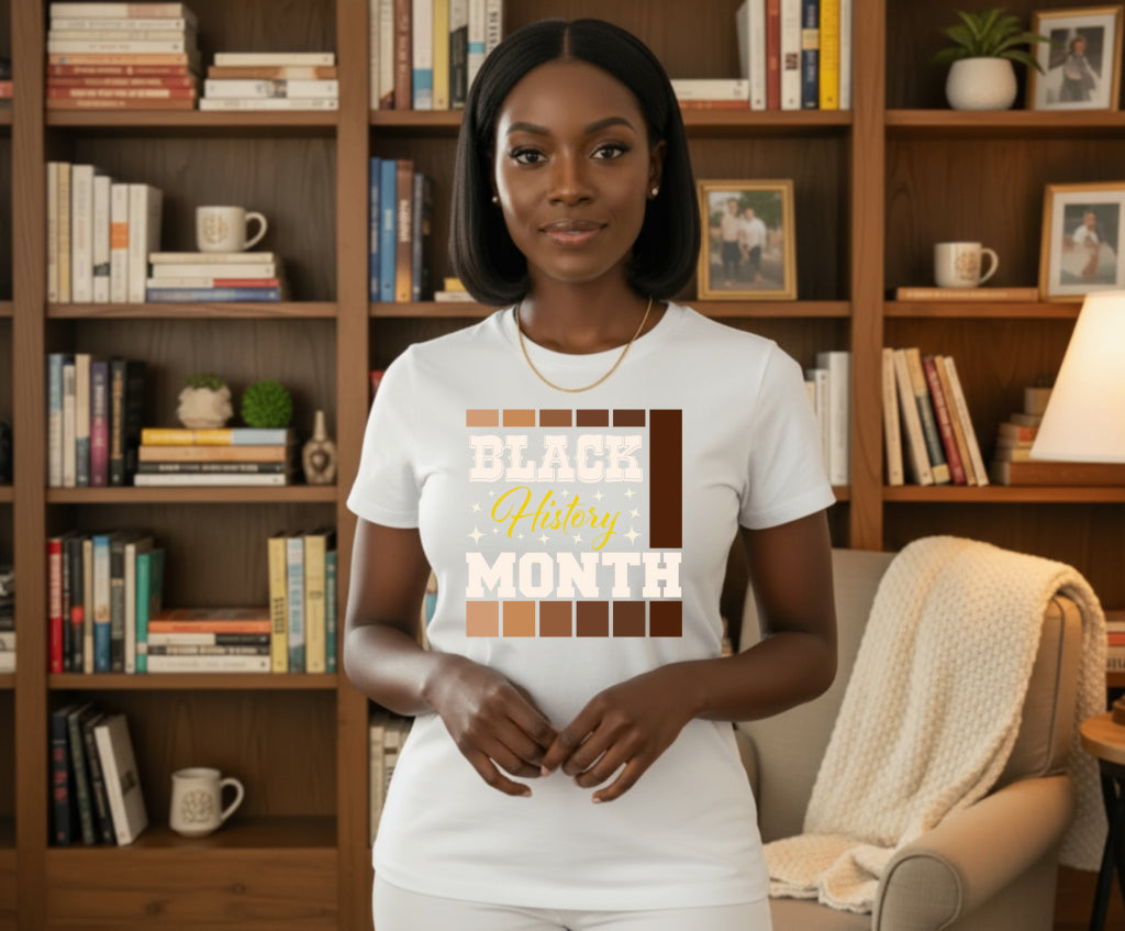 BLACK HISTORY MONTH STRONG. PROUD. POWERFUL. – Black History DTF Transfer