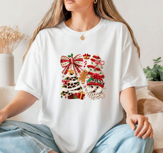 MERRY CHRISTMAS" Sleigh & Reindeer – Christmas DTF Transfer