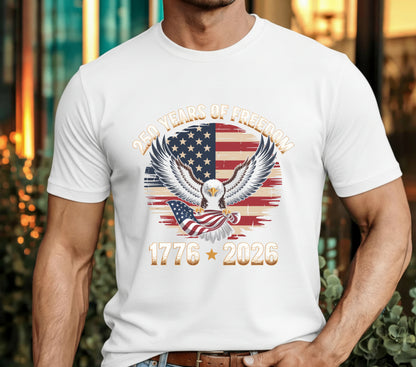 USA 250 Years Anniversary – Patriotic DTF Transfer