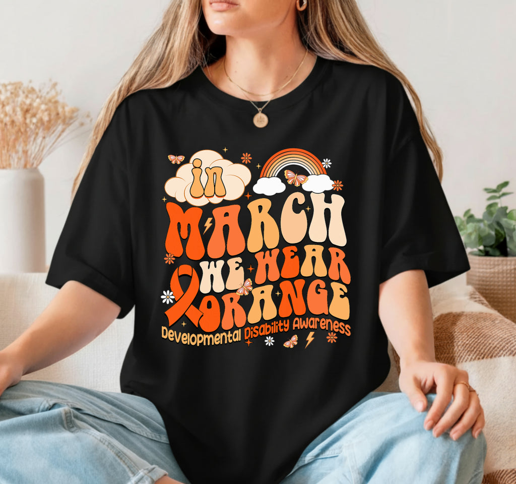In March We Wear Orange Developmental Disability Awareness – DTF Transfer
