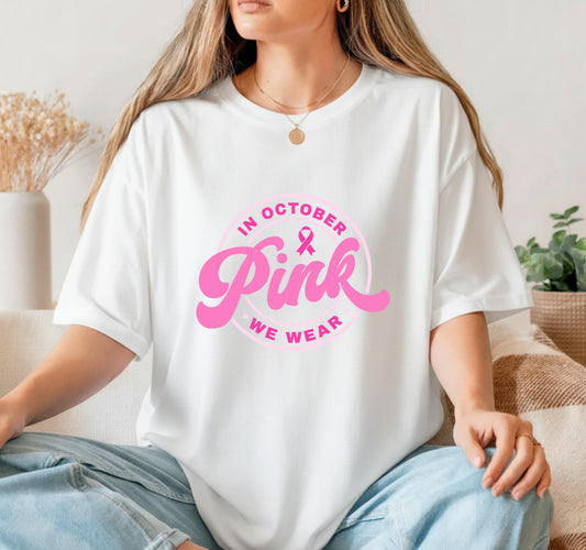 FIGHT Pink Ribbon – Breast Cancer DTF Transfer