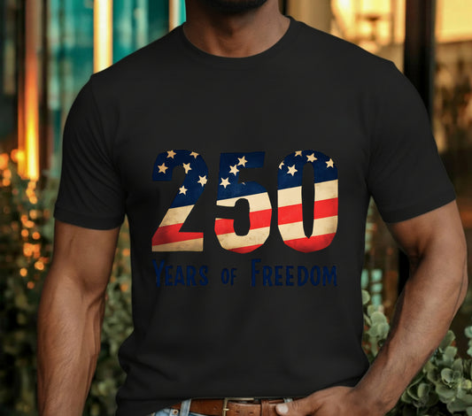 4th of July Flag Text – Patriotic DTF Transfer