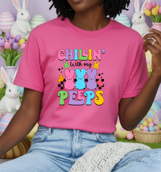 Cute Easter Bunny with Egg – DTF Transfer