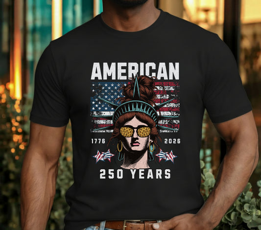 250 Years America Anniversary – Patriotic DTF Transfer