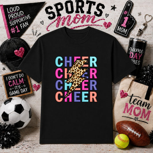 CHEER MOM GAME DAY Megaphone – Sports Mom DTF Transfer – by Ink Rush – Premade Transfers – Sports Mom, Gameday