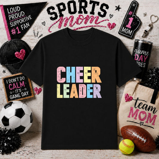 CHEER MOM – Sports Mom DTF Transfer – by Ink Rush – Premade Transfers – Sports Mom, Gameday