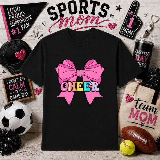 Cheer Mom – Sports Mom DTF Transfer – by Ink Rush – Premade Transfers – Sports Mom, DTF Transfer
