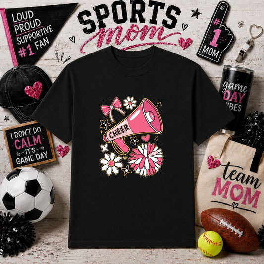 CHEER MOM – Sports Mom DTF Transfer – by Ink Rush – Premade Transfers – Sports Mom, DTF Transfers