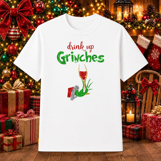 Christmas Wishes & Mistletoe Kisses – Christmas DTF Transfer – by Ink Rush – Premade Transfers – DTF Transfers, Apparel Decor