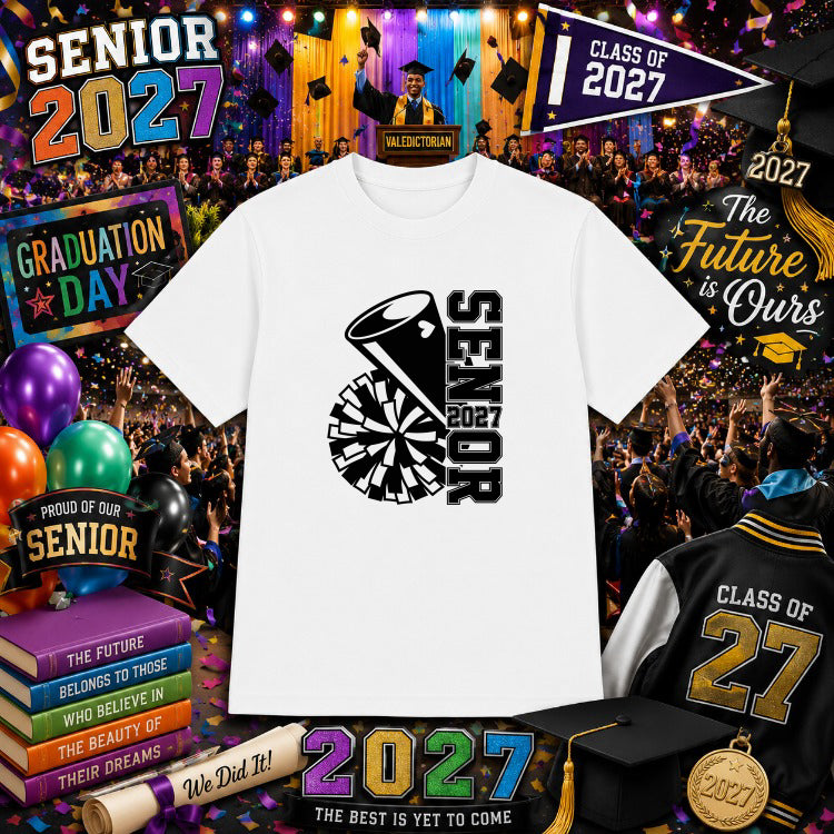 Class of SENIOR 2027 Graduation – DTF Transfer – by Ink Rush – Premade Transfers – Senior 2027, Graduation
