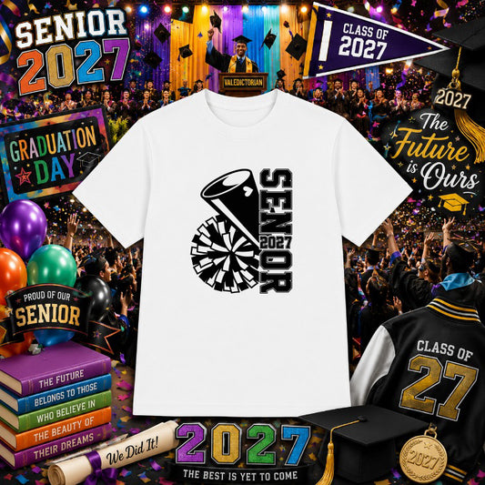 Class of SENIOR 2027 Graduation – DTF Transfer – by Ink Rush – Premade Transfers – Senior 2027, Graduation