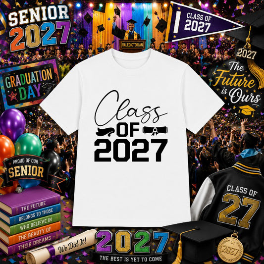 Class of SENIOR 2027 – Senior Class DTF Transfer – by Ink Rush – Premade Transfers – Senior Class, Graduation