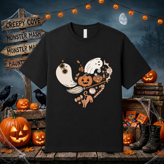 Classic Halloween Ghost DTF Transfer – by Ink Rush – Premade Transfers – Halloween, DTF Transfers