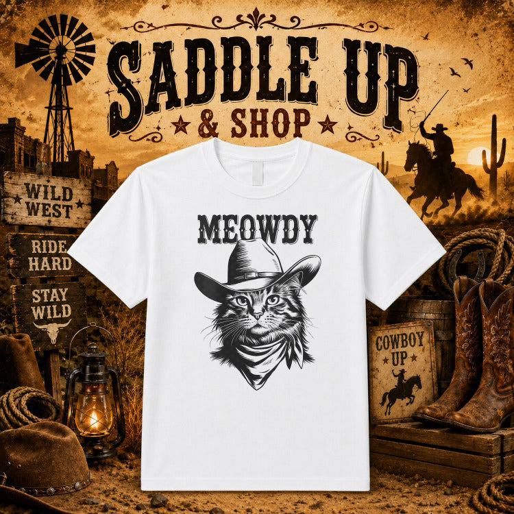 Cowboy Bucking Horse Sunset – Western DTF Transfer – by Ink Rush – Premade Transfers – Western, Apparel Decor