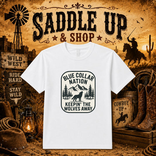Cowboy Hat & Rope Border – Western DTF Transfer – by Ink Rush – Premade Transfers – Western, Apparel