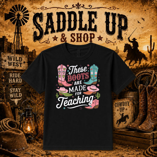 COWBOY RIDE – Western DTF Transfer – by Ink Rush – Premade Transfers – Western, Apparel Printing