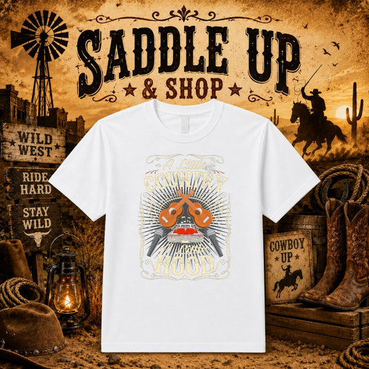 Cowgirl Vibes Western Cow Print – DTF Transfer – by Ink Rush – Premade Transfers – Western, Apparel