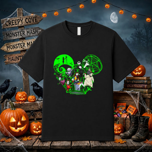 Cute Ghost with Glasses Halloween – DTF Transfer – by Ink Rush – Premade Transfers – Apparel Decor, DTF Transfers