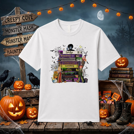 Cute Ghost with Pumpkin – Halloween DTF Transfer – by Ink Rush – Premade Transfers – DTF Transfer, Apparel Decorating