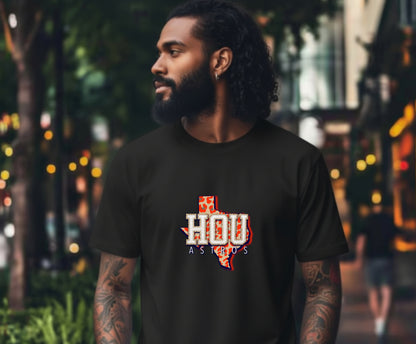 HOUSTON Chenille Text – City Pride DTF Transfer